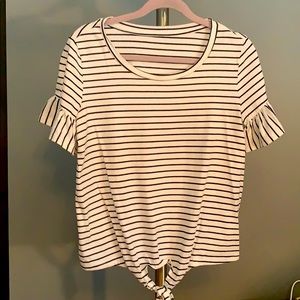 Striped cotton top